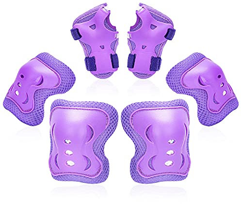 Kids/Youth Knee Pads Elbow Pad Wrist Guards Protective Gear Set, for Child Roller Skates, Cycling Bike, Skateboard, Inline Skatings, Scooter Riding, BMX bike, And Other Outdoor Sports Activities