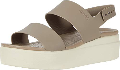 Crocs Women's Crocs Brooklyn Women Low Wedge W Outdoor sandals, Mushroom Stucco, 9 UK