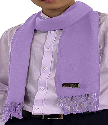 Lila Herren Einfarbiges Design Mode-Strickschal Schal Herbst Apparel NEU