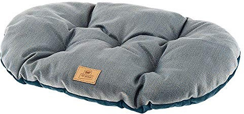 Ferplast Hundebett Hundekissen Katzenkissen Hundesofa für mittelgroße Hunde, 85 x 55 x 15 cm Waschbar, Blau