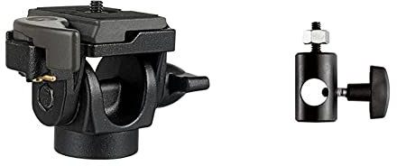 Manfrotto 234RC Rotule pour Monopode Plateau Rapide Inclinaison à 90° Charge Maximum : 5kg & 014-14 Adaptateur Rapide F5/8-1/4