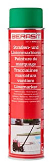 BERASIT Markierungsspray Bodenmarkierung, professioneller Straßen- und Linienmarkierer, wetterbeständig, schnell trocknend, 600 ml, Versandeinheit=1 Dose (grün)