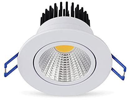 Rechargeable Emergency Light-Powered by Power Failure Battery 3000K LED Ceiling Light 1500 mA Backup Battery 15W 80W watt Equivalent to Emergency use in Home Power Failure (Color : White)
