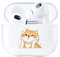 AKABEILA Funda compatible con Apple AirPods 3, funda de silicona transparente transparente AirPods 3ª generación 2021, carcasa frontal LED visible