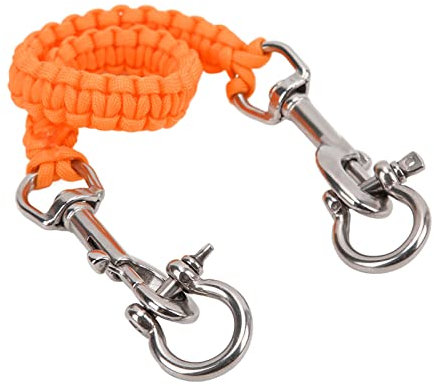 Onewer Diving Camera Handle Strap, Closed Tightly Rust Resistance Powerful Rebound Underwater Camera Lanyard Strap for Camera(orange)