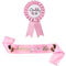 Schärpe für Babyparty, Rosa