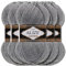 Alize 5 x 100g Lanagold Türkische Premium Wolle Baumwolle und Acryl Handstrickgarne | Yarn | Garn | Strickgarn Accessoire Baby zum Häkeln Stricken Kleidung Schals (Grey Melange | 21)