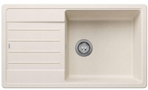 BLANCO LEGRA XL 6 S | Granitspüle aus SILGRANIT softweiß | Einbauart: Einbau von Oben | reversibel | für 60 cm breite Unterschränke | Großes Becken | Reinigungsfreundliche Öberfläche