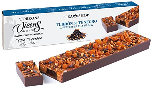 Vicens Agramunt's Torrons - Tea Shop Collection - Black Tea Nougat Christmas Tea / Schwarztee-Nougat „Weihnachtstee“ - 10.58oz/ 300gr (1 stück)