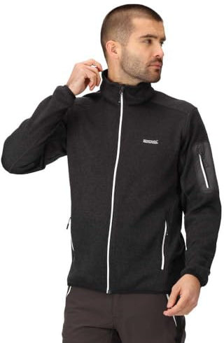Regatta Herren Newhill Full Zip Fleecejacke Fleecejacke (1er Pack), asche, 5XL