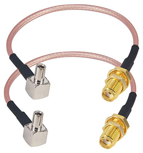 YILIANDUO 4G Antennenkabel SMA Buchse zu TS9 Stecker 90 Grad Stecker Kabel SMA Kabel RG316 15CM für SMA Antenne 4G Wifi Router Hsdpa UMTS Mobile Broadband Packung von 2