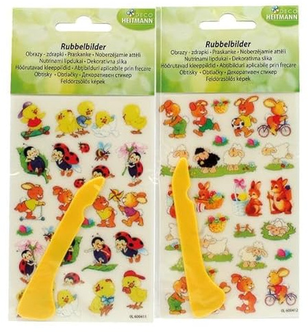 DECO HEITMANN Heitmann's Aufkleber - Scratch Images for Easter Eggs