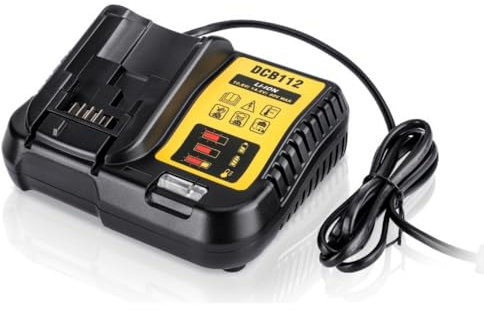 Cargador de batería de Iones de Litio de Repuesto para De-WA-t Accesorios electrónicos de Consumo DCB112 DCB105 DCB015 10.8V 14.4V 18V o (DCB112)
