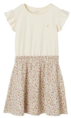 Vertbaudet Mädchen 2-in-1-Kleid vanille 98/104