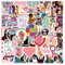 Hibarby 50 Stück GirlPower Sticker Set, Graffiti Wasserdichte Vinyl Aufkleber Deko für Laptop, Wasserflasche, Reisekoffer, Gepäck, Gitarre, Helm, Handyhülle, Kühlschränk, Tagebuch, Scrapbook