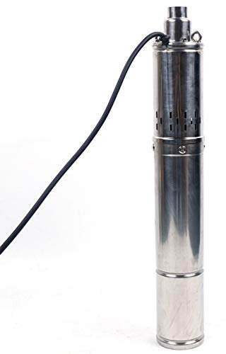 Soudesileim 3.5 Brunnenpumpe, 500w Screw 15m Kabel Sandresistente, Tiefbrunnenpumpe Mit 2000L/H| Max. Förderhöhe 100m, Schraubenpumpe Für Grundwasser Und Bewässerung (3.5 Zoll)