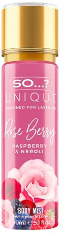 So..? Unique Rose Berry Raspberry & Neroli Body Mist 150ml