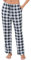 Lovasy Bas de Pyjama Femme Polaire à Carreaux Pantalon de Pyjama Douce Chaud Pantalon de Nuit avec Poches,B Noir et Blanc,XXL