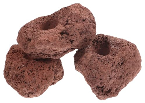 Sosoport Aquarium Pflanzenhalter Aus Keramik Wasserpflanze Fester Ring Für Aquariumpflanzen Pflanzring Für Schwimmpflanzen 3 Stück 7.00 X 5.00 X 3.00 cm Für Fischtank Dekor