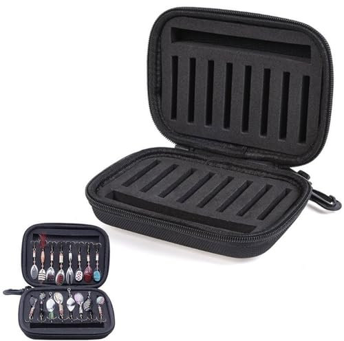 Fly Hook Storage Bag,Bait Bag for Flies Hook,EVA Bait Storage Bag,Waterproof Fishing Fly Lure Case,Fishing Tackle Wallet,Multifunctional Fishing Case,Fly Fishing Case,16x11x4.3cm,Gray,1 Piece