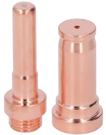 Plasmaschneider-Düsen, 10 Stück C1848-Düsen und 10 Stück C1368-Elektroden, Messingdüsen-Elektrodensatz für CP91-Plasmaschneidbrenner