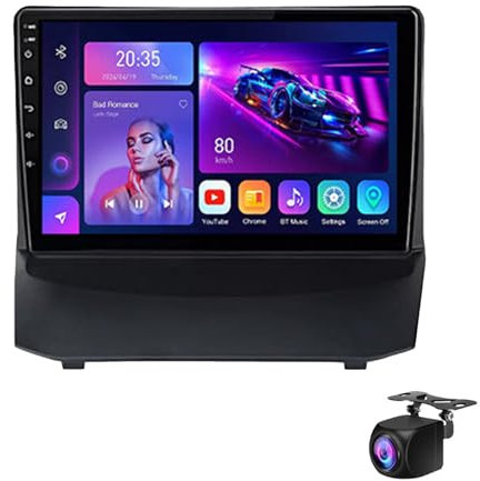 9-zoll-doppel-din-auto-stereo Für F-ord Fiesta 2009-2017, Drahtloses Carplay & Drahtloses Android Auto, Touchscreen Car Radio Mit Bluetooth Mirror Link Fm/am, Gps Navi Voice Control(Color:M200S)
