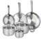 ELO 9886950 Batterie de cuisine 6 pièces, Ensemble de 3 Poêles de cuisson 24, 28 et 32 cm et 3 faitouts 16, 20 et 24 cm Elo Profi Brillant, inox, induction