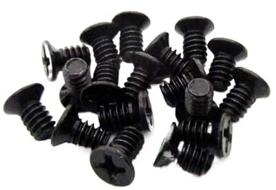 DNVGJUP Lfang-Sechskantbolzen Computer PC Case 2.5 3.5Inch Hard Drive HDD Caddy Hot Swap Server Tray Mount Screw Flat Countersunk Head Bolt， 50pcs， Stark und langlebig(Black 6-32x6mm)