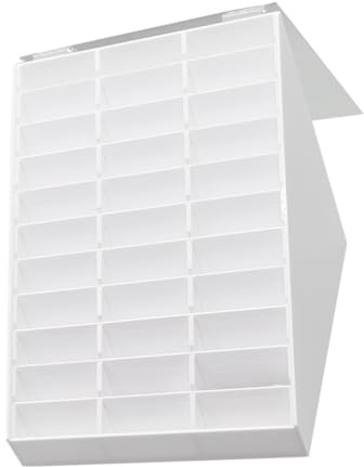 VALICLUD White Nail Art Display Box for Nail Polish Lightweight Compact Storage Manicure Students