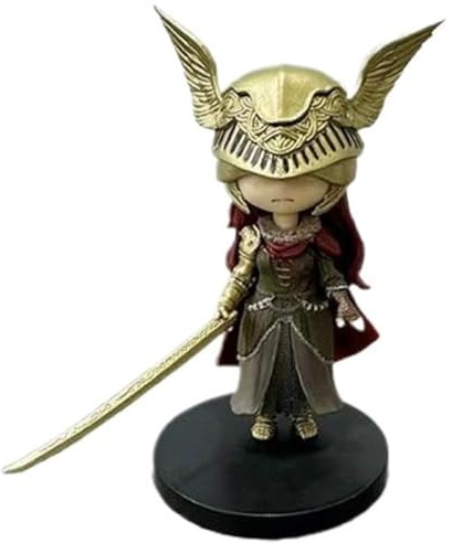 REOZIGN Melina, Blaidd, Malenia, Ranni, Raging Wolf Figur, Cute Q Version Anime Figuren 10 cm PVC Characters Cosplay Handicrafts for Anime Fans Gifts (c)