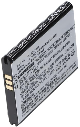Akku kompatibel mit Panasonic KX-TU446, KX-TU456, ersetzt Panasonic 514047AR Akku, 3,7V 900mAh