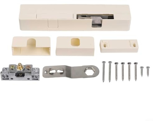 Ferme-porte hydraulique avec amortisseur réglable pour portes en bois - Silencieux, design de sécurité anti-pincement, utilisation intérieure et extérieure, construction en plastique et métal
