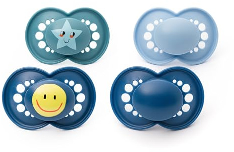 MAM Original Dummies, 18-36M, 4 Pack, Orthodontic Design, Boy