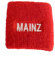 wuerfel24 Schweißband/Armband/Handgelenkband MAINZ rot mit Schrift u.a. für Fußball Fans - 1 Stück