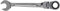 FACOM 467BF.12 Clé Mixte à Cliquet articulées métrique, Argent, 12 mm