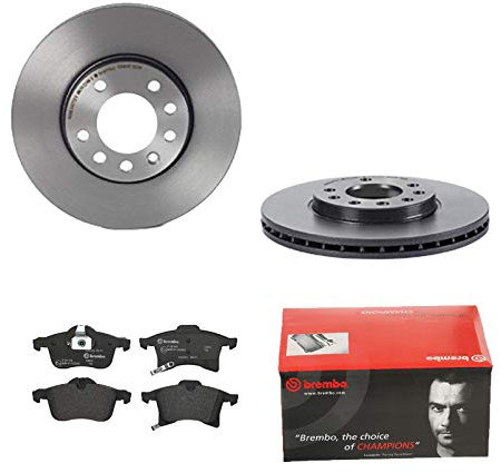 2 Bremsscheiben COATED DISC LINE belüftet Ø280 mm + Bremsbeläge vorne Vorne von Brembo Innenbelüftet (P-B-01-00736) Bremsensatz Bremsanlage Bremsen-Kit,Bremsenset, Bremsscheiben, Bremsbeläge,