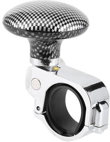 lenkrad drehknopf,Lenkradknauf, Universal Auto Lenkrad Power Ball Zusatzhandgriffsteuerung Lenkhilfe Fixlenker für Auto, Traktor, Rasentraktor, Boot (Kohlenstofflöten)