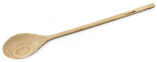 Fackelmann 30351 Cuchara cocina para Remover, mezclar o probar en Madera de haya Color Natural 30x4,5cm, 1ud. Holzlöffel, 30 cm. FM 300 x 45 mm, Buchenholz, Natur