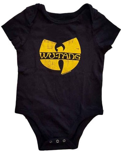 Wu-Tang Clan Schlafstrampler Band Logo Nue offiziell Schwarz 0 to 24 Months Large (9-12 months)