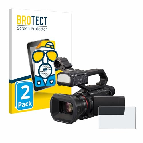 BROTECT Schutzfolie für Panasonic HC-X2000 | 2 Stück Entspiegelnder Displayschutz Made in Germany Matte Displayschutz-Folie Anti-Reflex Anti-Fingerprint Einfache Montage