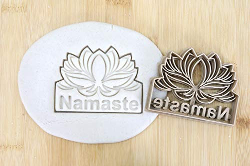 Cookie Cutter Fondant Keksstempel/Ausstechform Keksausstecher Plätzchen Namaste Lotus ca. 8cm