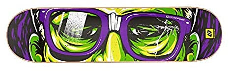 Centrano Unisex – Erwachsene Hydroponic Skateboard Deck, Rectangular Purple, 8.25