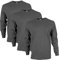 Gildan Unisex's Ultra Cotton Long Sleeve T-Shirt, Style G2400, Multipack, Charcoal (3-Pack), M (Pack of 3)