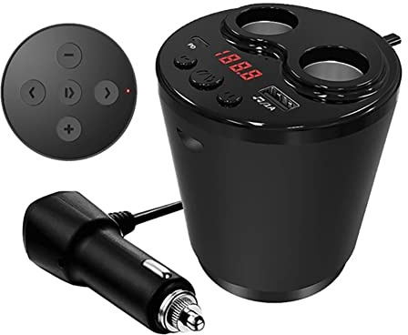 LEIDIMUS Bluetooth-FM-Sender für Auto, drahtloses Autoradio-Player-Car-Kit mit 2 USB-Anschlüsse Aufladung TF-Karten-Fernbedienung Hände Freiberufung