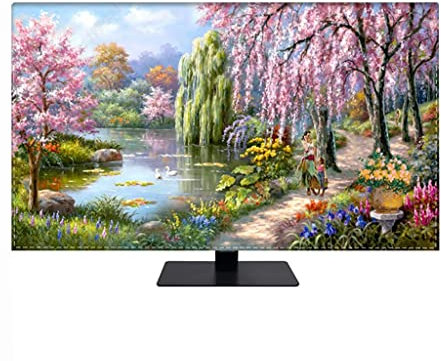 HDNCJFLEQ 32''-86'' TV/PC-Bildschirm Staubschutzhülle, seidiger Stoff, 3D-Digitaldruck, Wandhalterung/gebogen/Desktop-Monitor Universal (Color : A, Size : 60in(141 * 85 * 5cm))