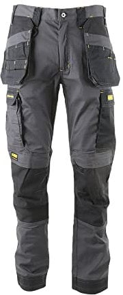 DEWALT Men's Fairhaven Pro-Stretch, Slim Fit, Holster Pocket Work Trousers, Grey, W36/L33