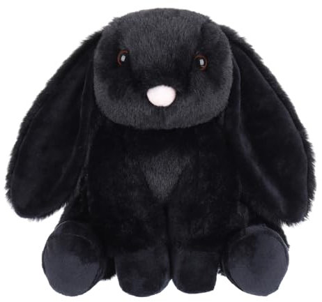 Apricot Lamb Kuscheltier Schwarz Hase 20 cm Kuscheltier Häschen Plüschtier Plüsch Spielzeug weich&waschbar Geschenk für Kinder Baby Mädchen Junge Kaninchen