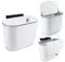 Pecihiko Kitchen Compost Bin, 7L Hanging Food Waste Bin with Lid, Kitchen Cabinet Door Cupboard Food Bins Wall Mounted Slide Open Bathroom Trash Can with for Bathroom, Toilet, Bedroom, Office