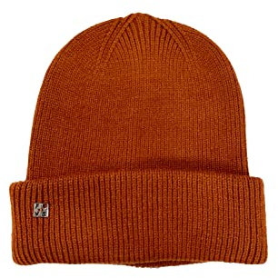 Fuchs Schmitt Beanie Mütze mit breitem Rand, Farbe:rot