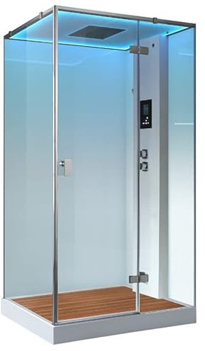 AWT AQART WATER TECHNOLOGY Dampfdusche LD207F15 mit Duschtasse weiß/120x90/rechts